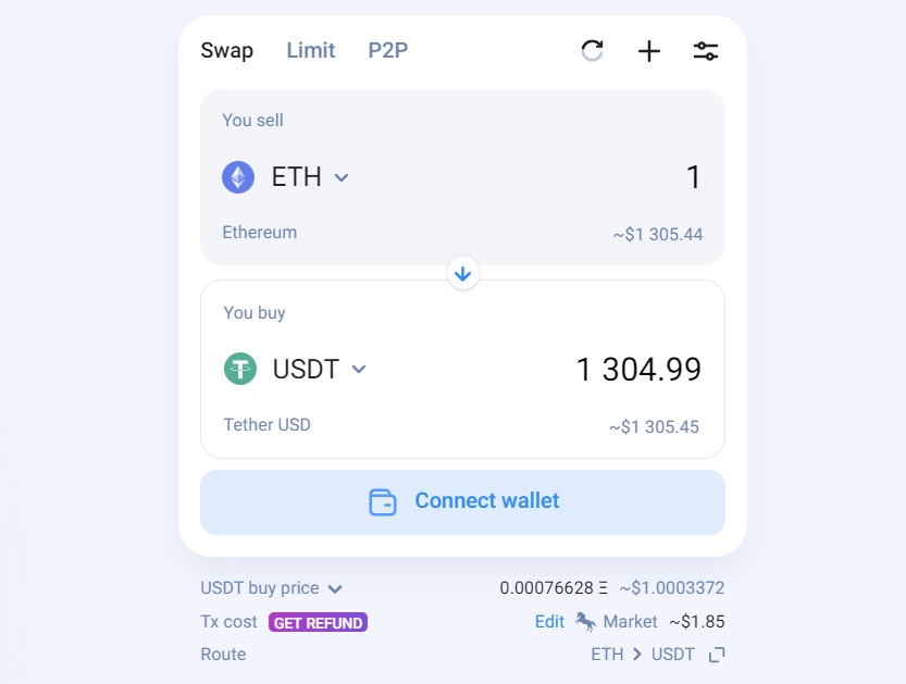 1inch dex trading platform