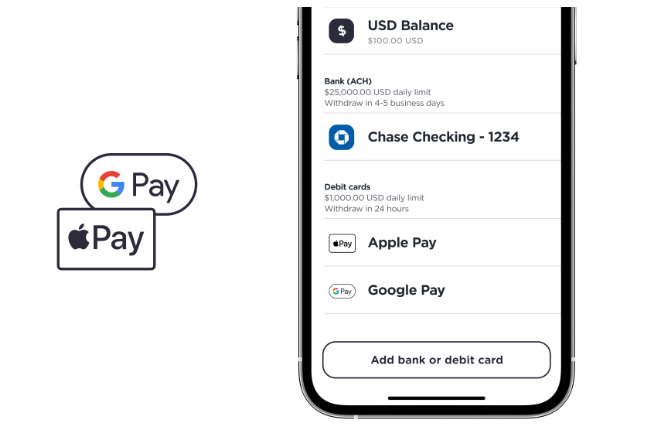 Gemini supporting Apple Pay to fund an account