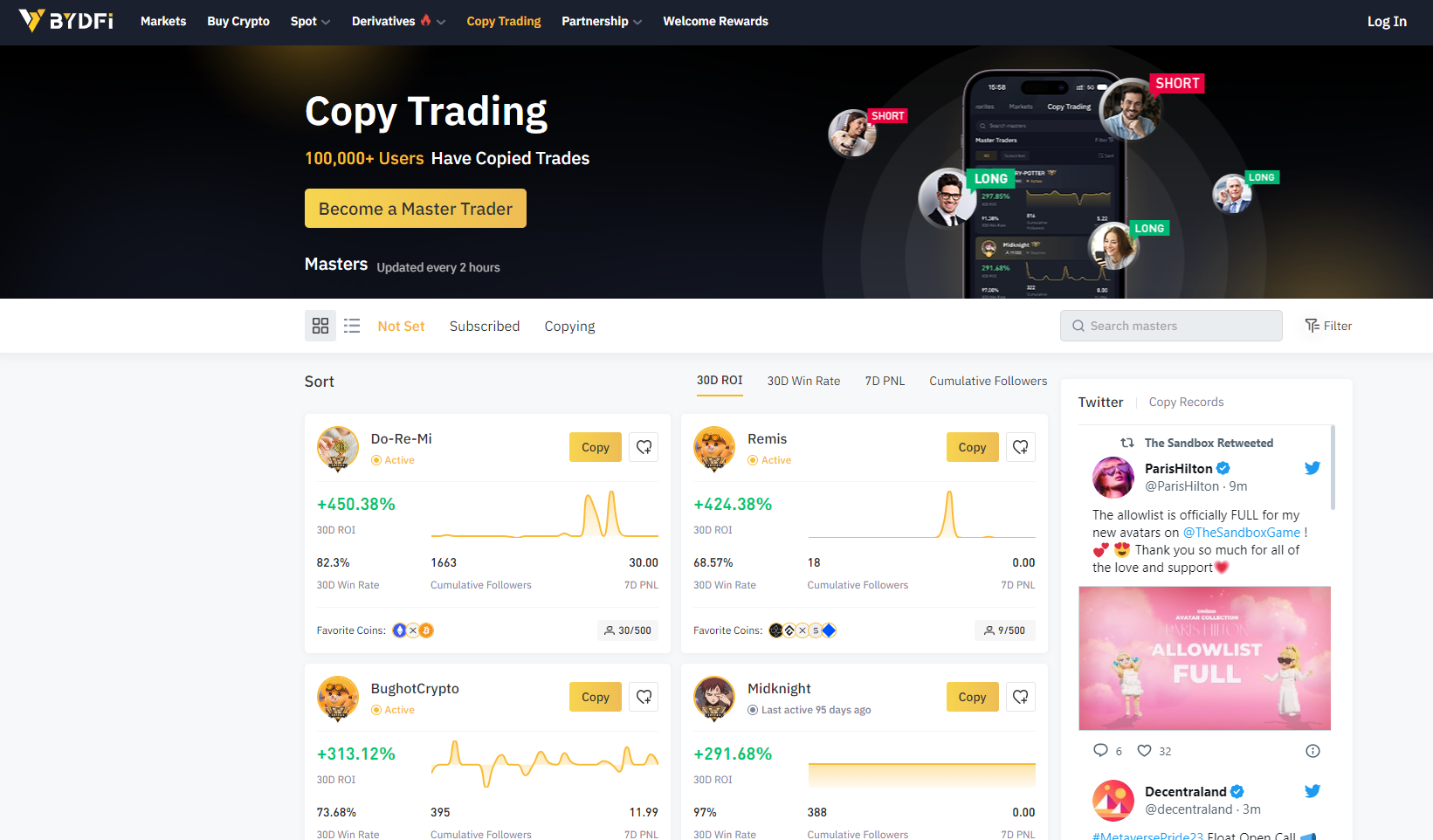 BYDFI Copy Trading