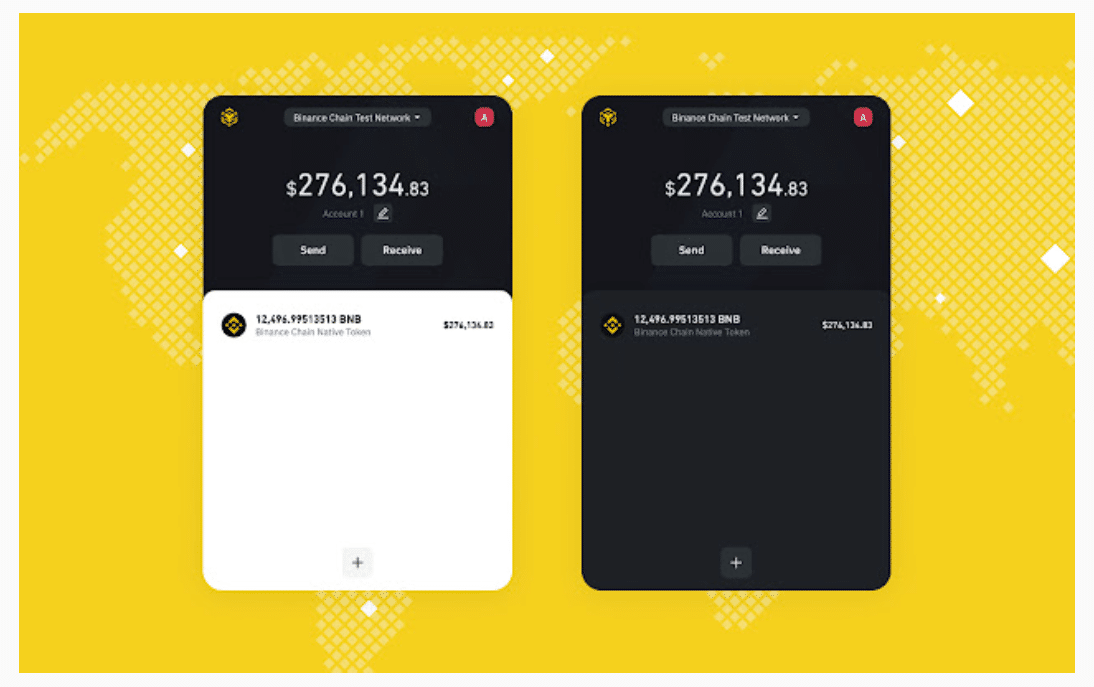 Binance chain wallet features