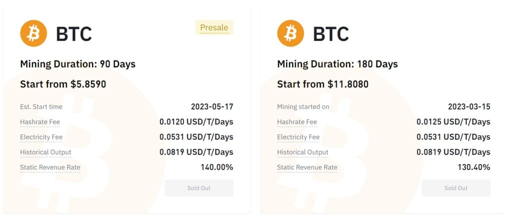 Binance cloud mining pool for Bitcoin