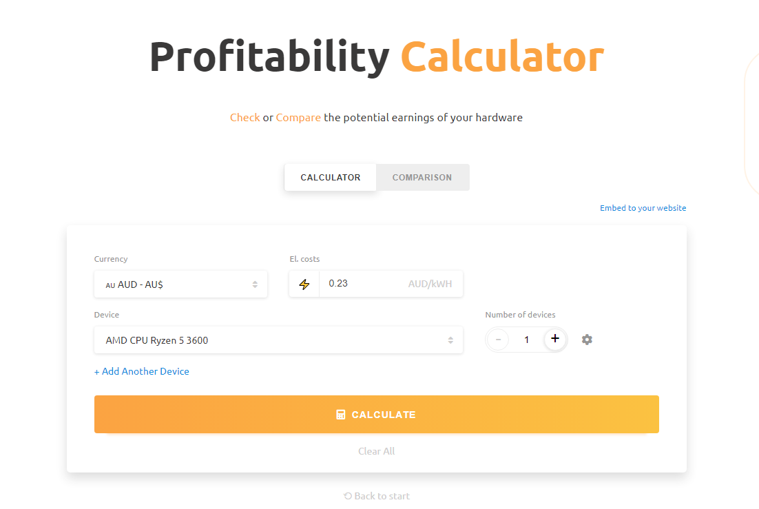 Bitcoin mining profitability calculator