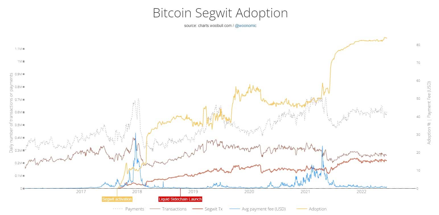 Bitcoin segwit adoption chart