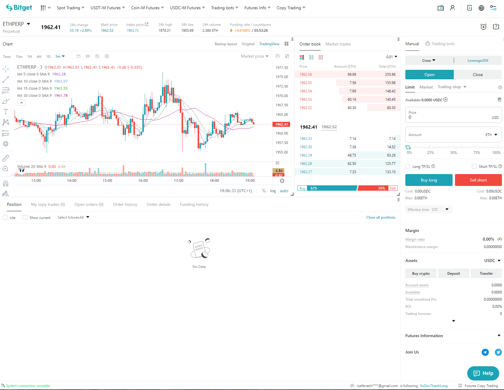 Bitget Trading Interface