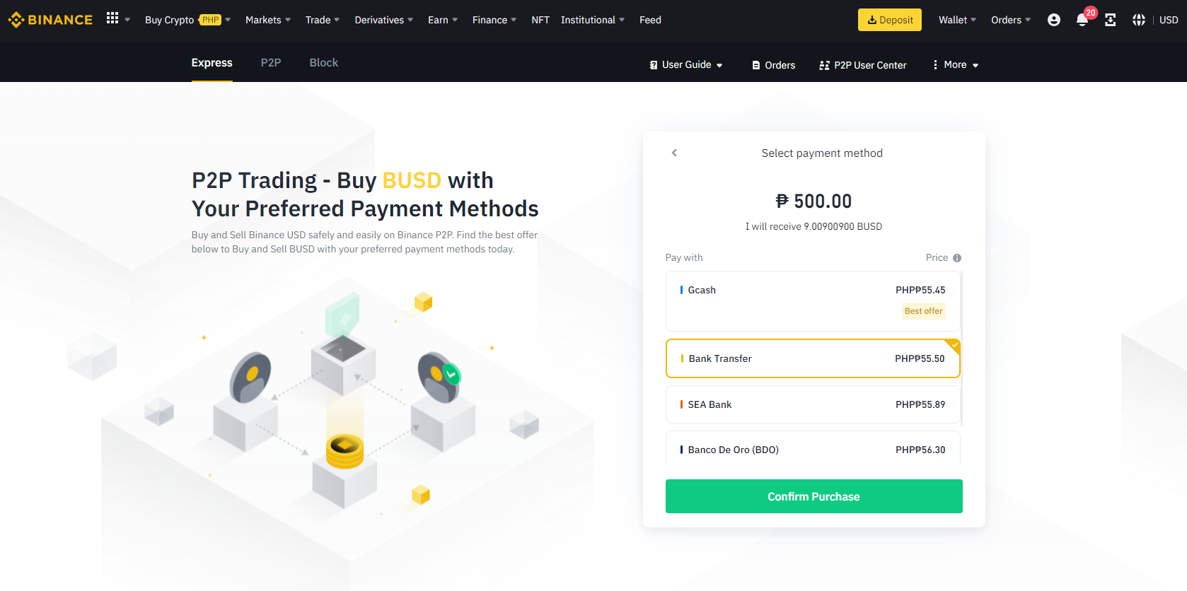 Buying Crypto with PHP on Binance