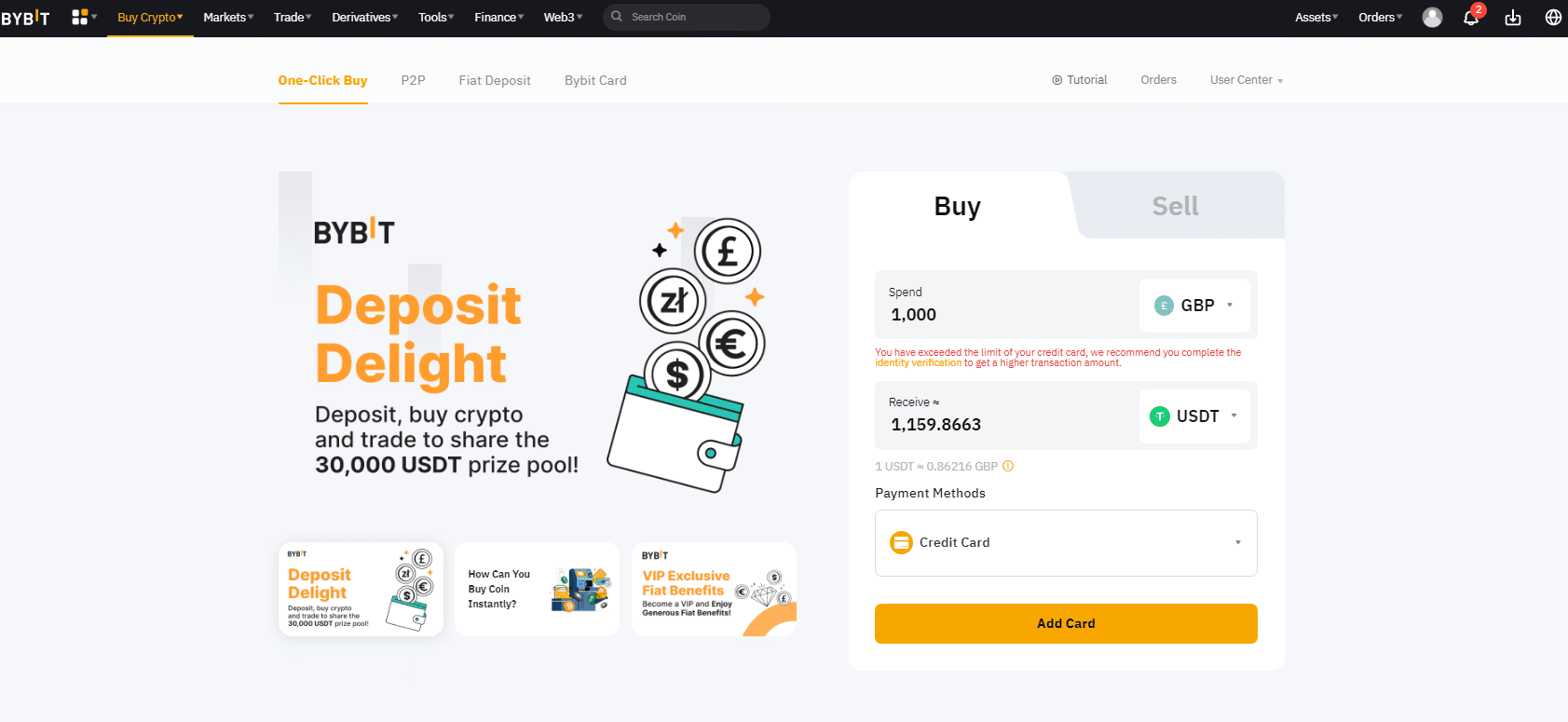 Bybit buy crypto with fiat