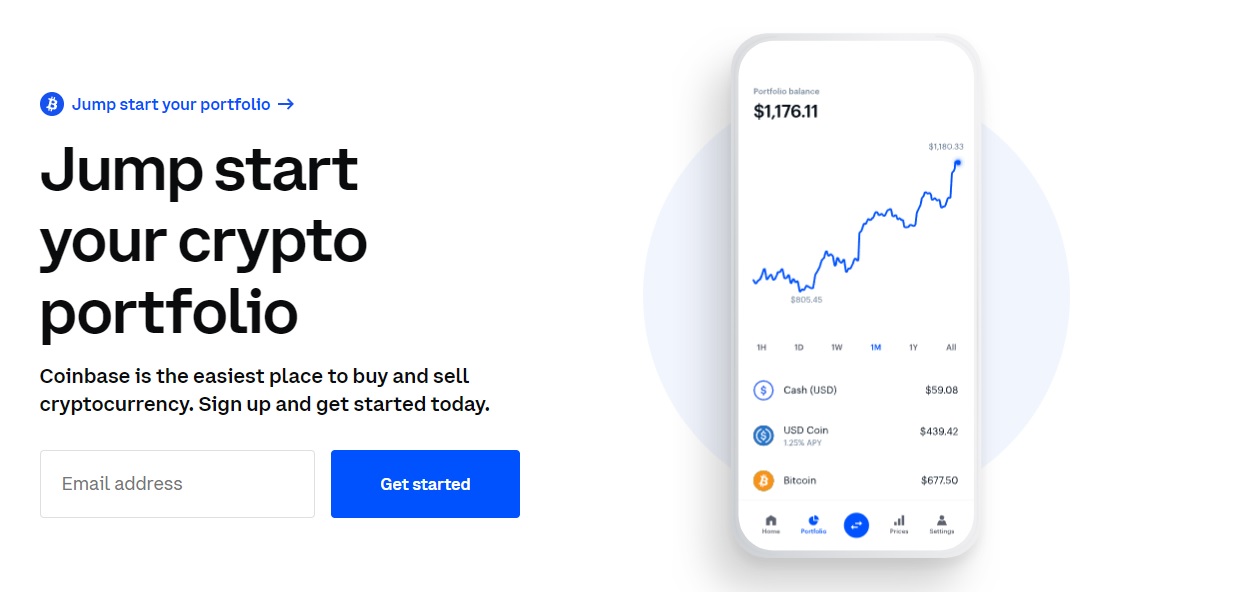 Coinbase website