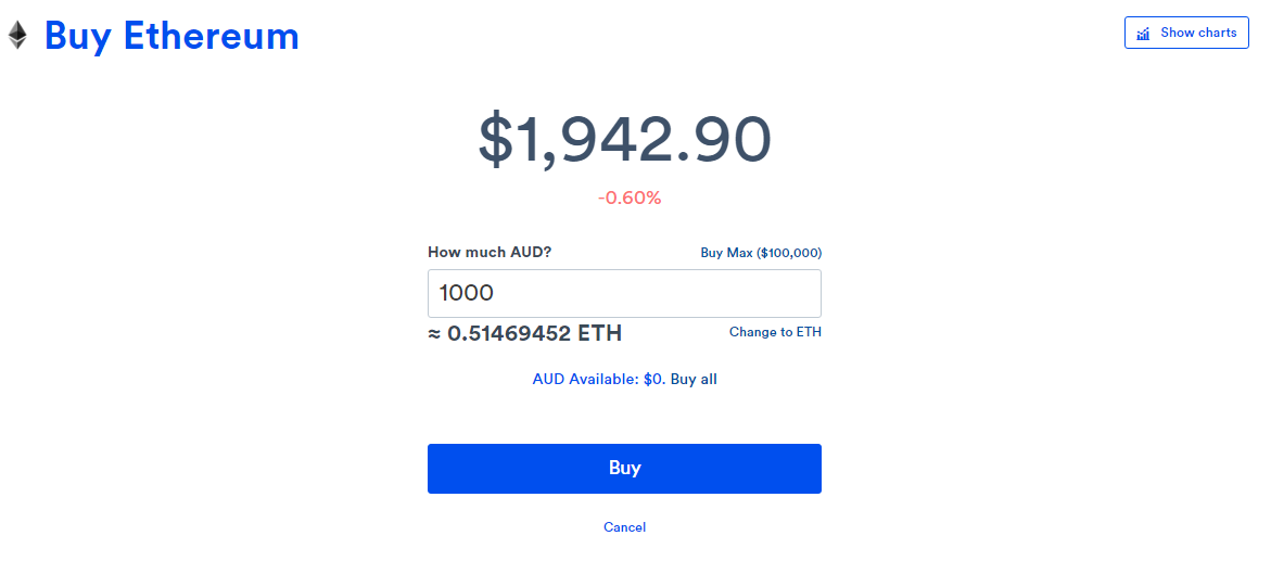 Convert funds to Ethereum to buy NFTs