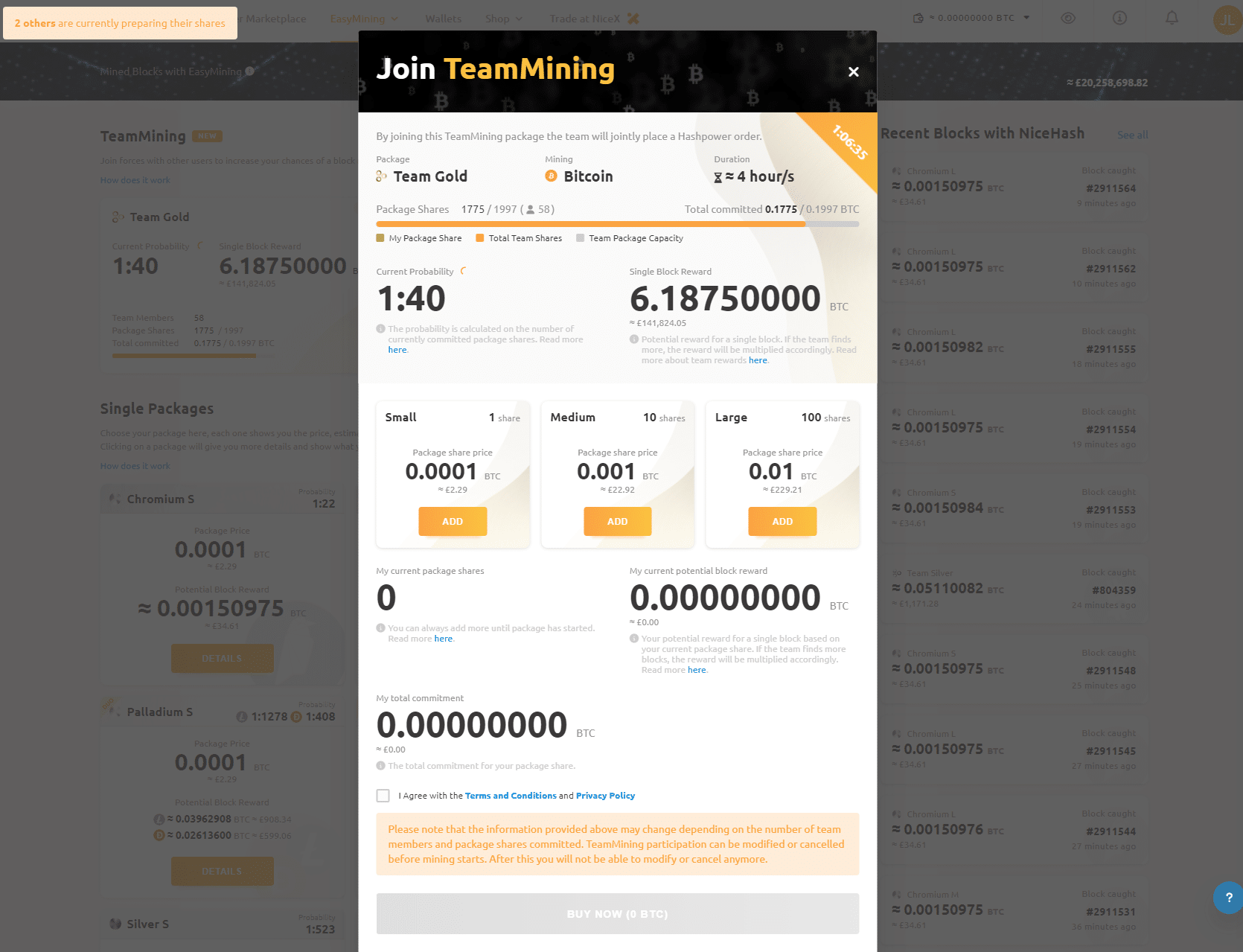 EasyMining Details NIceHash