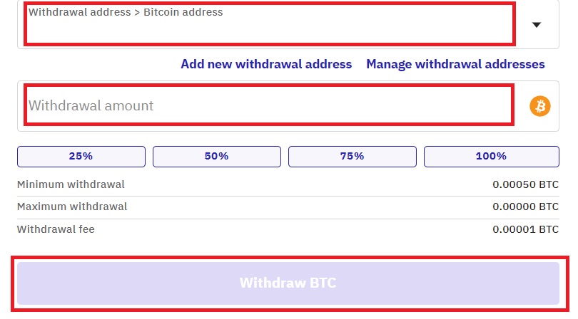 Enter the amount to withdraw from Kraken