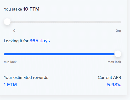 Fantom reward with native wallet