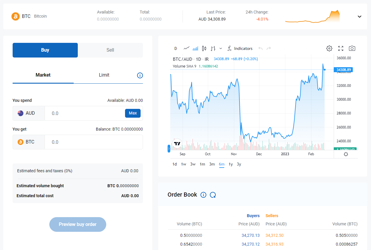 Independent reserve user interface