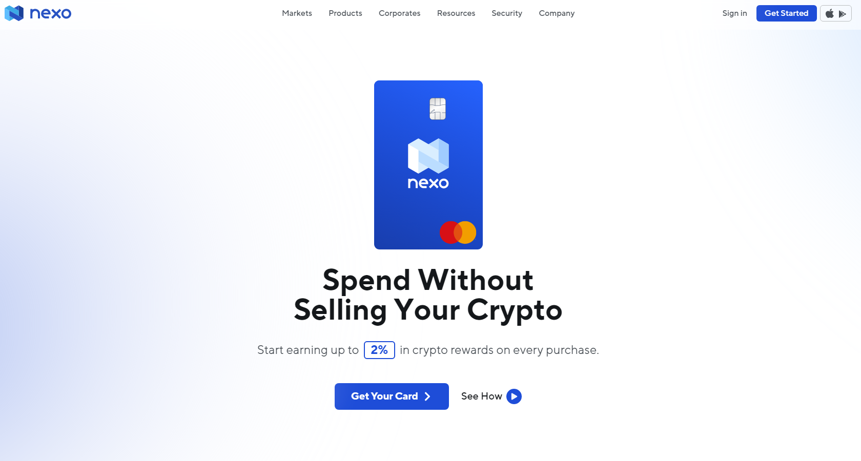 Nexo debit card