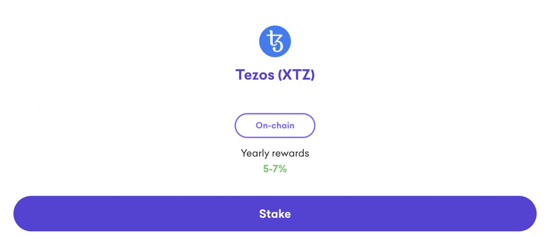 Staking tezos on Kraken