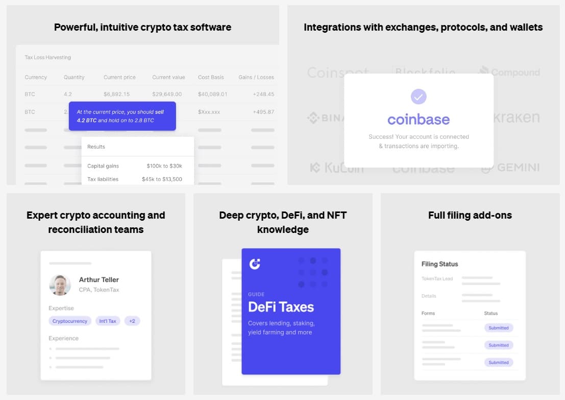 TokenTax features