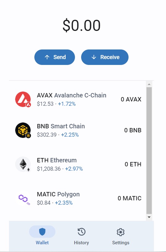 Trust wallet screenshot