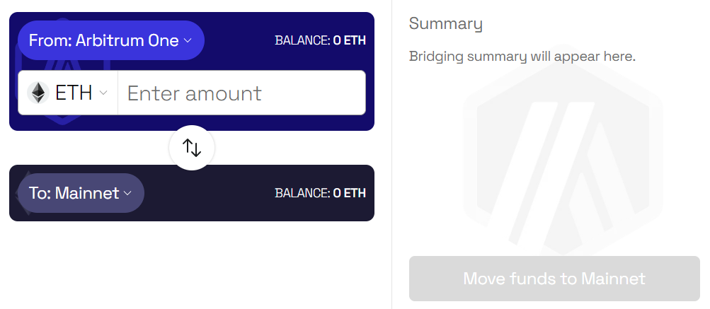 entering the amount of tokens to withdraw