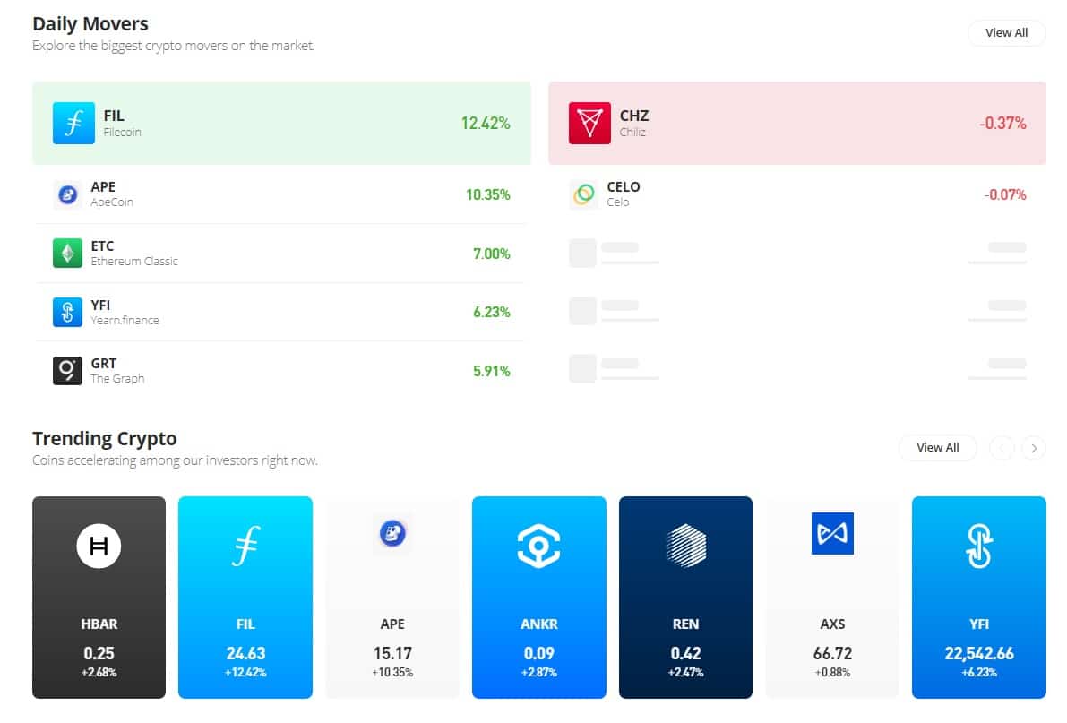 etoro australia cryptocurrency dashboard