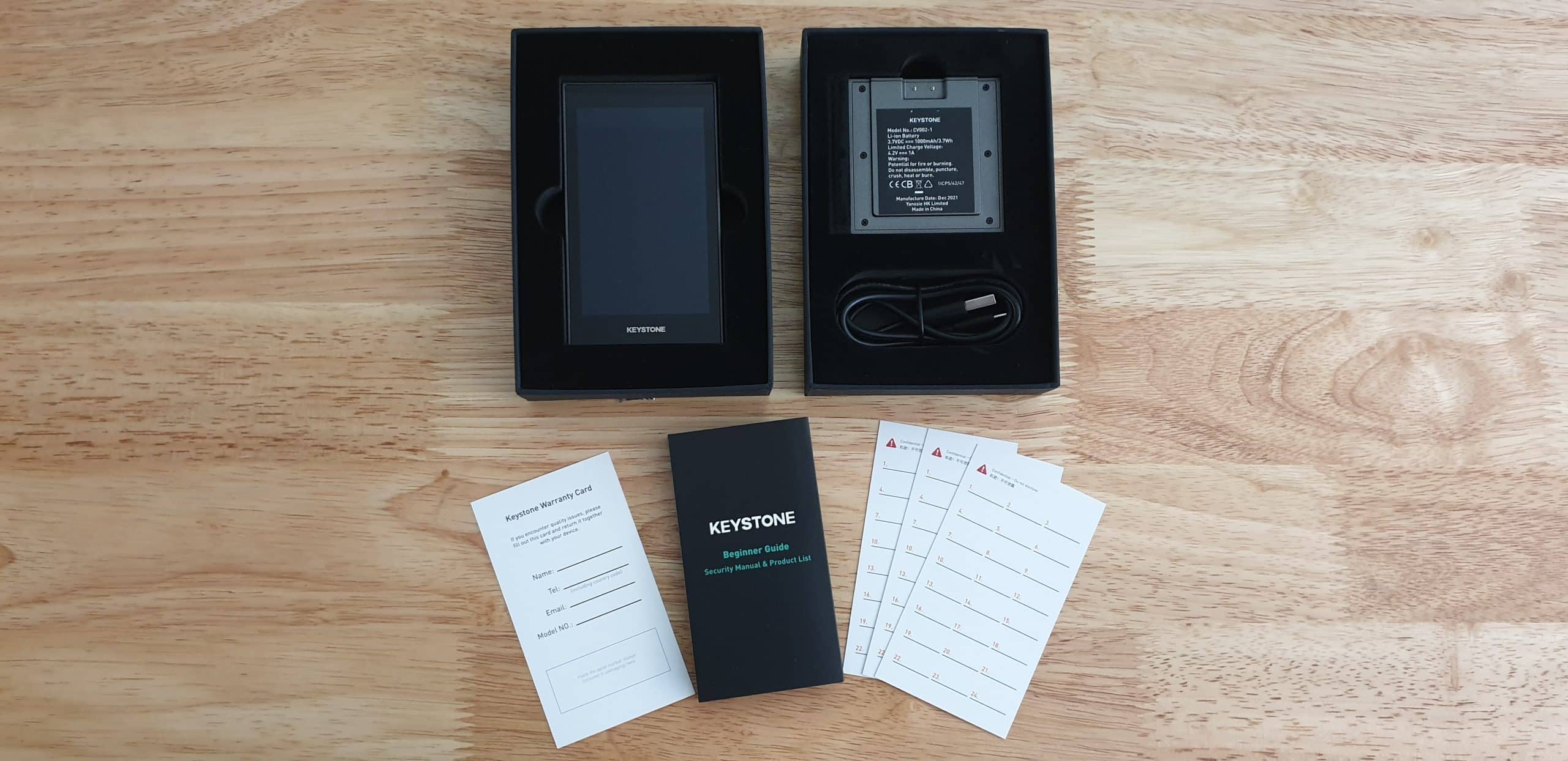 keystone wallet unboxed