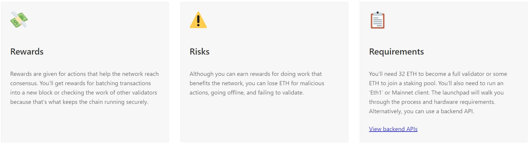 Staking Etherium