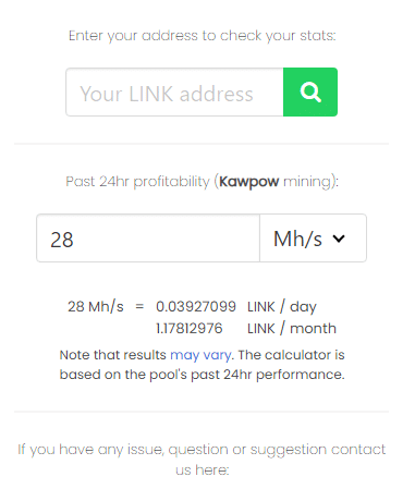 unMineable Profitability Calculator