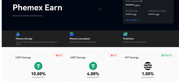 phemex earn
